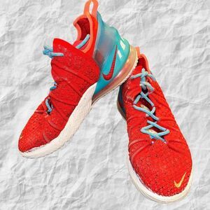 Nike LeBron 18 EP Chinese New Year‎ Men's 8  CW3155-600 Red Blue